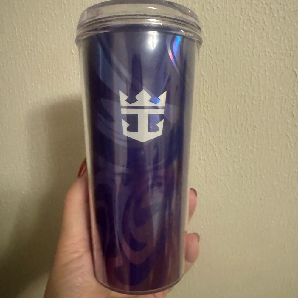 Royal Carribbean  Bluish Purple Travel Tumbler